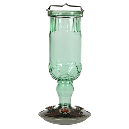 Perky-Pet Perky-Pet Hummingbird 24 oz Glass/Metal Nectar Feeder 4 ports 8120-2